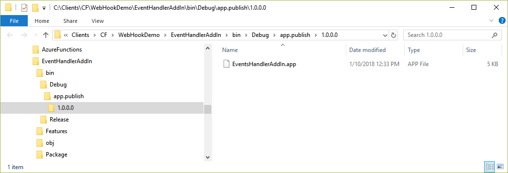 SharePoint add-in in Windows Explorer